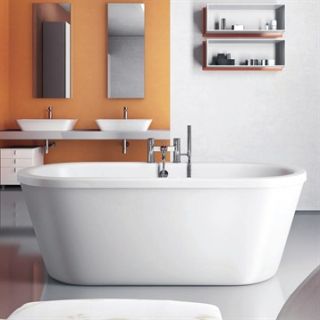 Americh International Nouveau Flat Top Freestanding Bathtub   White (69 x 31 x