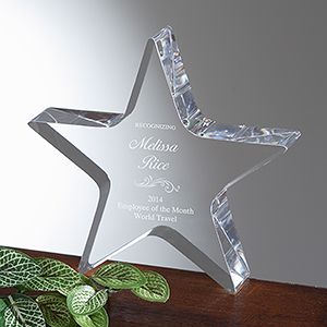 Personalized Awards   Star Of Excellence
