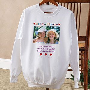 Personalized Photo Sweatshirt For Her   Loving Her Design