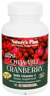 Natures Plus   Ultra Chewable Cranberry   90 Chewable Tablets