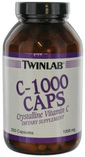 Twinlab   C 1000 Caps Crystalline Vitamin C 1000 mg.   250 Capsules
