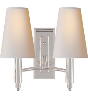 Thomas Obrien Farlane 2 Light Wall Sconces in Polished Silver TOB2046PS NP
