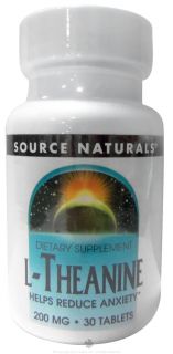 Source Naturals   L Theanine 200 mg.   30 Tablets