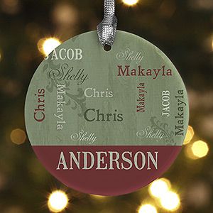Personalized Christmas Ornaments   Loving Family
