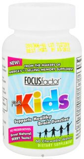 Factor Nutrition Labs   Focus Factor For Kids Berry Flavor   60 Chewable Wafers