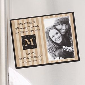 Classic Photo Save The Date Magnets   Wedding Announcement