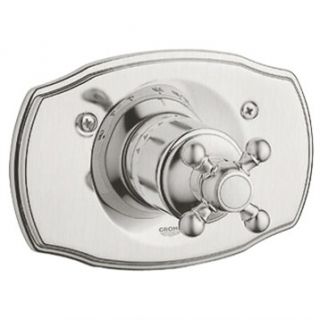 Grohe Geneva Thermostat Trim with Cross Handle   Infinity Brushed Nickel