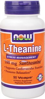 NOW Foods   Theanine 100 mg.   90 Vegetarian Capsules
