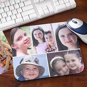 Personalized Photo Montage Horizontal Mouse Pad