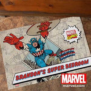 Personalized Marvel Comic Book Hero Doormats   Spiderman, Wolverine, Iron Man,