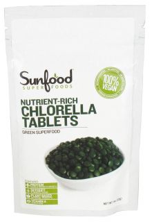 Sunfood Superfoods   Chlorella Tablets Green Superfood   4 oz.