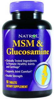 Natrol   MSM With Glucosamine Double Strength   90 Tablets