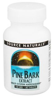 Source Naturals   Pine Bark Extract 150 mg.   60 Tablets