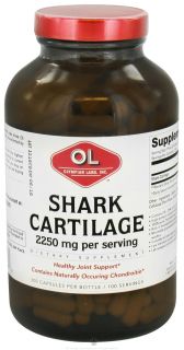 Olympian Labs   Shark Cartilage 2250 mg.   300 Capsules