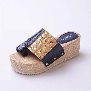 Leatherette Womens Wedge Heel Wedges Sandals Shoes (More Colors)