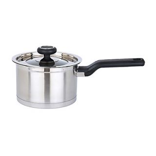 3 QT Stainless steel Saucepan with Plastic Handle and Cover, Dia 16cm x H15cm