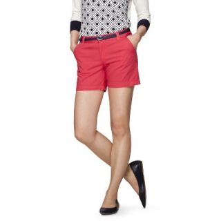 Merona Womens Chino 5 Short   Blazing Coral   14