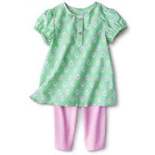 Just One YouMade by Carters Girls 2 Piece Set   Light Green/White 2T