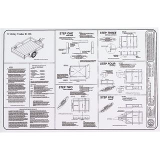 Trailer Blueprints   6ft. x 4ft. Utility Trailer