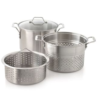 Simply Calphalon 3 pc. 8 qt. Stainless Steel Multi Pot Set