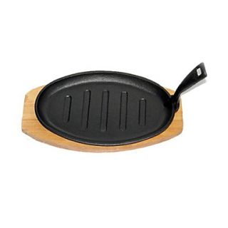 Cast Iron Grill Pan with Handle, Dia 17cm x H1cm