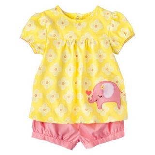 Just One YouMade by Carters Girls 2 Piece Set   Pink/Yellow 18 M