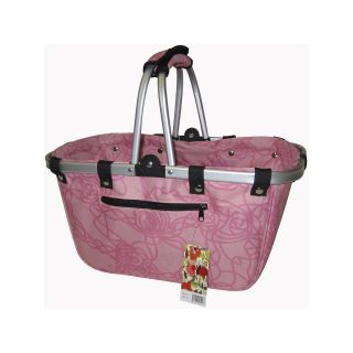 JanetBasket Large Rosy Aluminum Frame Basket