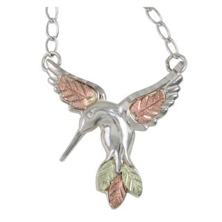 Hummingbird Black Hills Gold Necklace, Womens