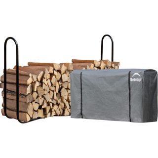 ShelterLogic Firewood Rack and Cover   8Ft.L, 1/2 Cord Capacity, Model 90464