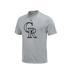 Colorado Rockies Majestic MLB Soft Density Official Logo T Shirt