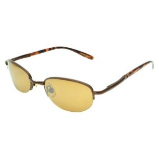Mens Foster Grant Drivers Rectangle Sunglasses   Brown