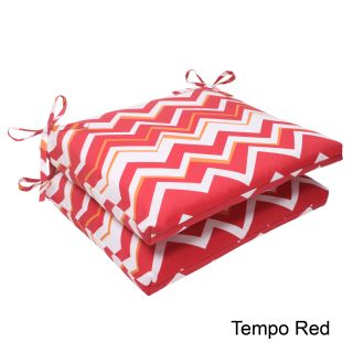 Pillow Perfect Tempo Polyester Squared Outdoor Seat Cushions (set Of 2)