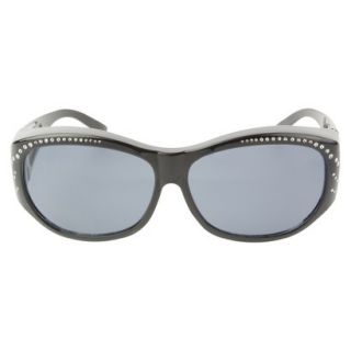 Oval Wrap Around Sunglasses   Grey