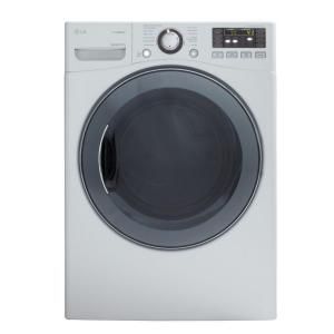 LG Electronics 7.3 cu. ft. Electric Dryer with Steam in White DLEX3470W