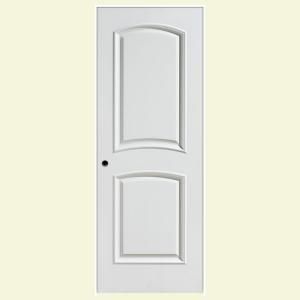 Masonite Palazzo Bellagio Smooth 2 Panel Arch Top Solid Core Primed Composite Prehung Interior Door 108876