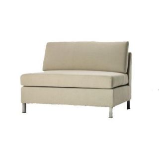 Home Decorators Collection Laurel 47 in. W Beige Sectional Pieces Loveseat   DISCONTINUED 0822500810