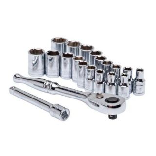 Husky 1/4 in. Drive SAE/Metric Standard Socket and Wrench Set (20 Piece) H4D20SWS