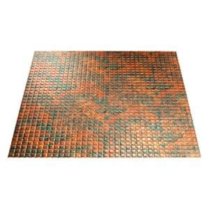 Fasade 4 ft. x 8 ft. Square Copper Fantasy Wall Panel S62 11