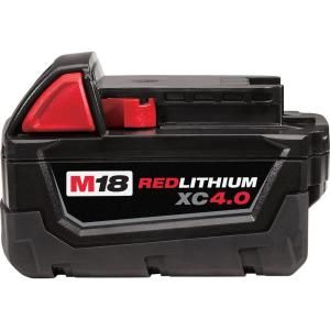 Milwaukee M18 18 Volt Lithium Ion XC 4 Ah Extended Capacity Battery 48 11 1840