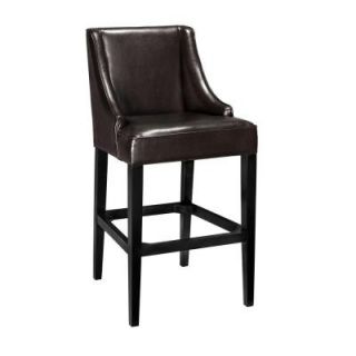 Home Decorators Collection Brown Recycled Leather Bar Stool 0144400740