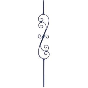 Surewood LNL HM F44A ORC HDP 44 in. x 1/2 in. Metal Double Feather Scroll Baluster I580O A00 H000D