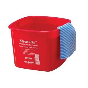 San Jamar 6 qt. Kleen Plastic Red Pail (Case of 12) SAN KP196RD