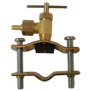 Watts 1/4 in. x 1/4 in. Lead Free Brass Compression x Compression Self Tapping Saddle Valve LF A50