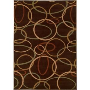 LR Resources Contemporary Brown 1 ft. 10 in. x 3 ft. 1 in. Plush Indoor Area Rug LR80909 BW23
