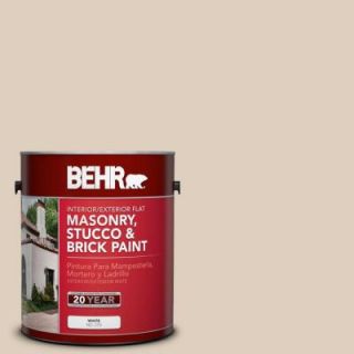 BEHR Premium 1 gal. #MS 21 Spanish Tan Flat Interior/Exterior Masonry, Stucco and Brick Paint 27001