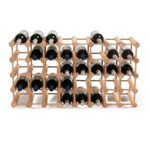 Wine Enthusiast Modular 40 Bottle Wine Rack in Natural 640 40 03