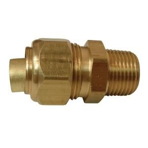 Watts 5/8 in. x 3/8 in. Lead Free Brass Compression x MIP Adapter with Insert LF A323