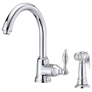 Danze Fairmont Single Handle Kitchen Faucet with Spray in Chrome D401540