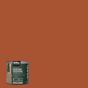 BEHR Premium 8 oz. #SC136 Royal Hayden Solid Color Weatherproofing Wood Stain Sample 501316
