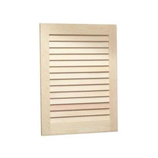 NuTone Louvered Door 16 in. W x 26 in. H x 4.5 in. D Recessed Medicine Cabinet in Unfinished Pine 609X